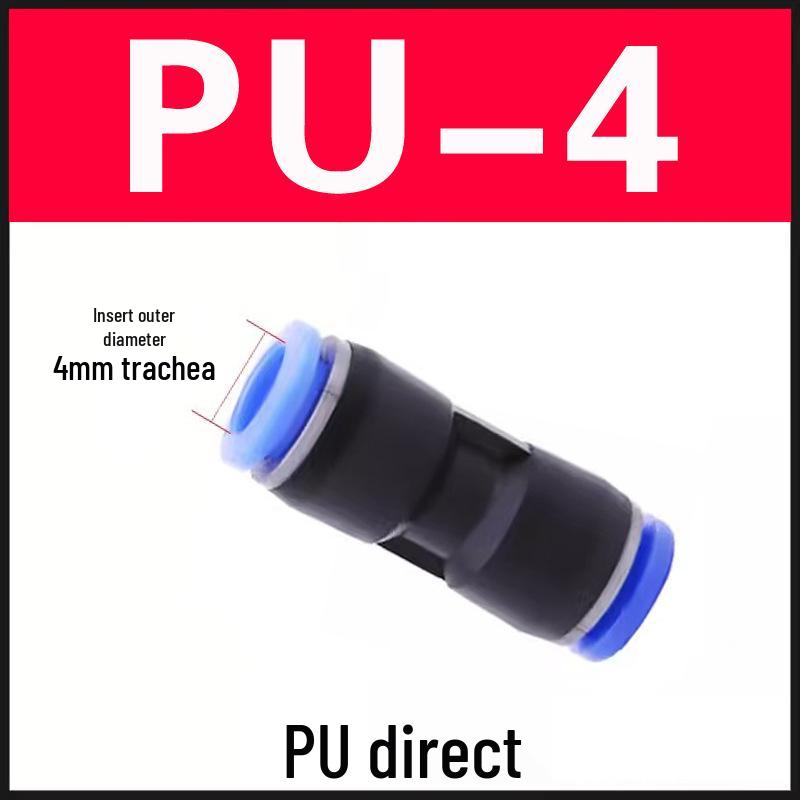 

Pneumatic Quick-Connect Fittings: PU Air Tube Straight, PV L-Type, PE T-Type, PY Y-Type