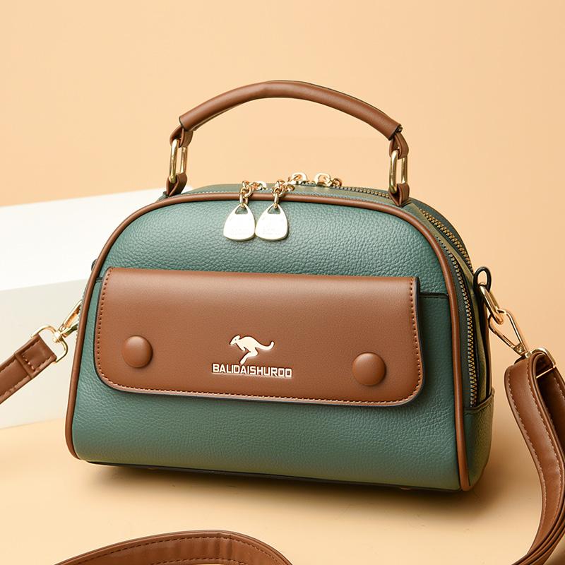 Soft PU leather women's bag Large capacity shoulder bag Crossbody messenger casual women's bag