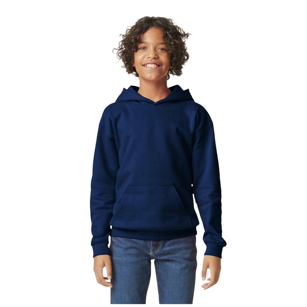 Gildan Childrens/Kids Softstyle Plain Fleece Midweight Hoodie