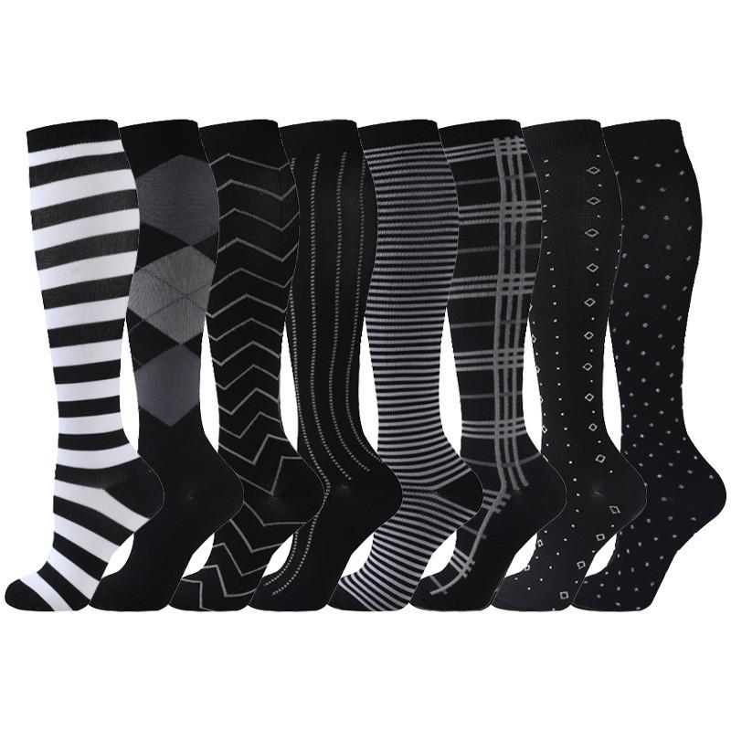 Unisex 6 Paar Kompressionssocken-Set zum Laufen & Radfahren