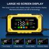 FOXSUR 12V 7A FBC1207E Universal Repair Car Battery Charger Intelligent Repair Motorcycle Charger for Lead Acid LiFePO4 Battery