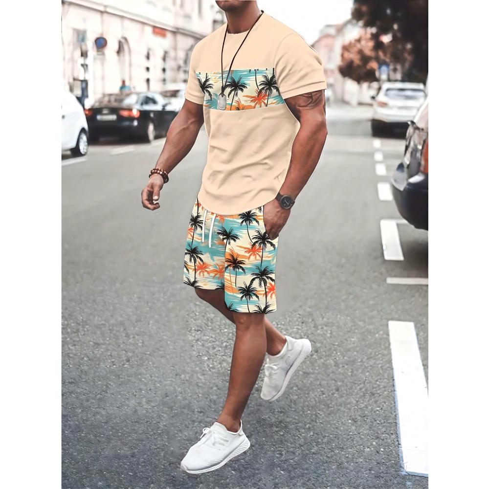 Tuta Sportiva Traspirante alla Moda da Uomo Casual Larga a Maniche Corte con Pantaloncini Tuta Comoda Unisex Abbigliamento Sportivo