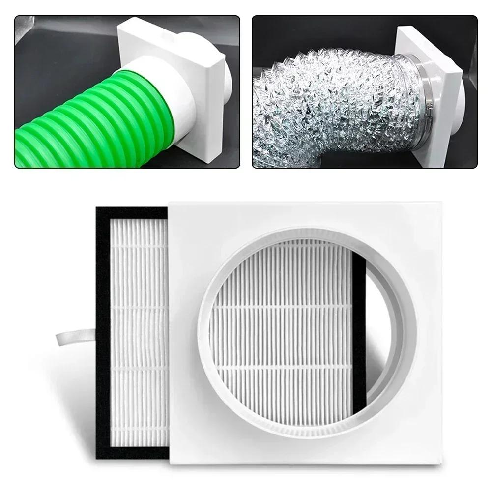 160mm HEPA Duct Filter Versatile Duct Air Filter Filtration System Air Quality Filter Versatile Compatibility With Pipes