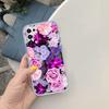 LO15 Beautiful Roses Flower Soft Shell Transparent Phone Case for Motorola Moto G7 G8 G9 G84 G85 G73 G24 G15 Z2 Play Power Plus