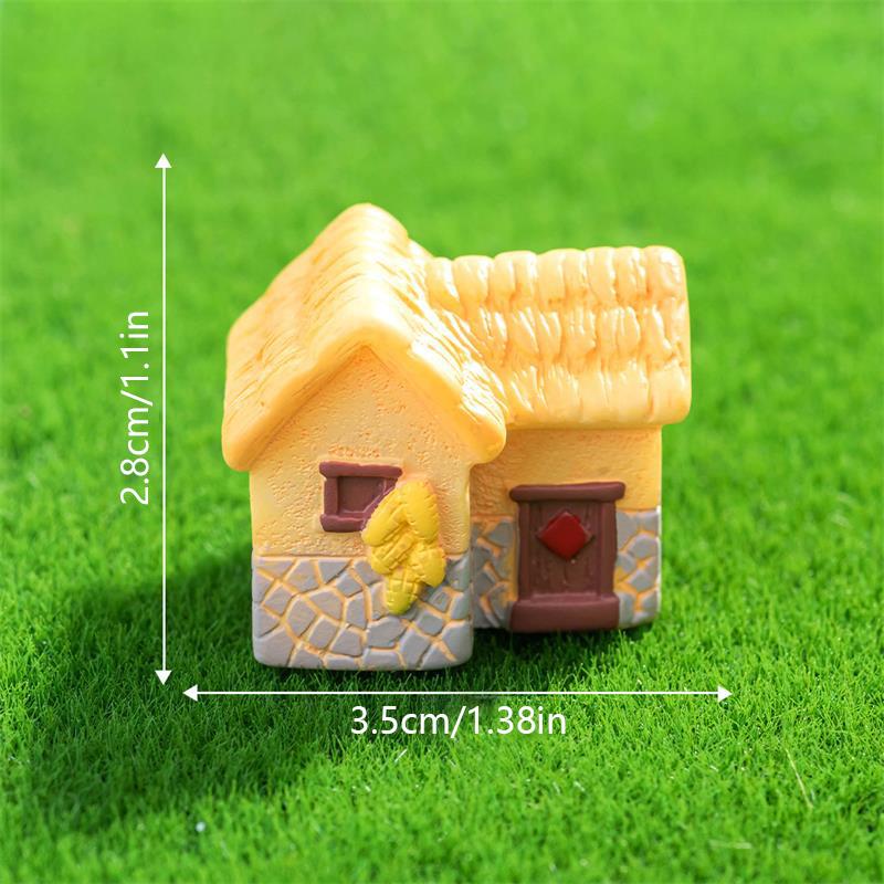 

Ностальгический Ретро Сельский Соломенный Коттедж Мини Дом Автомобиль Домашние Украшения Микро Ландшафтные Украшения DIY Декоративные Аксессуары Подарок