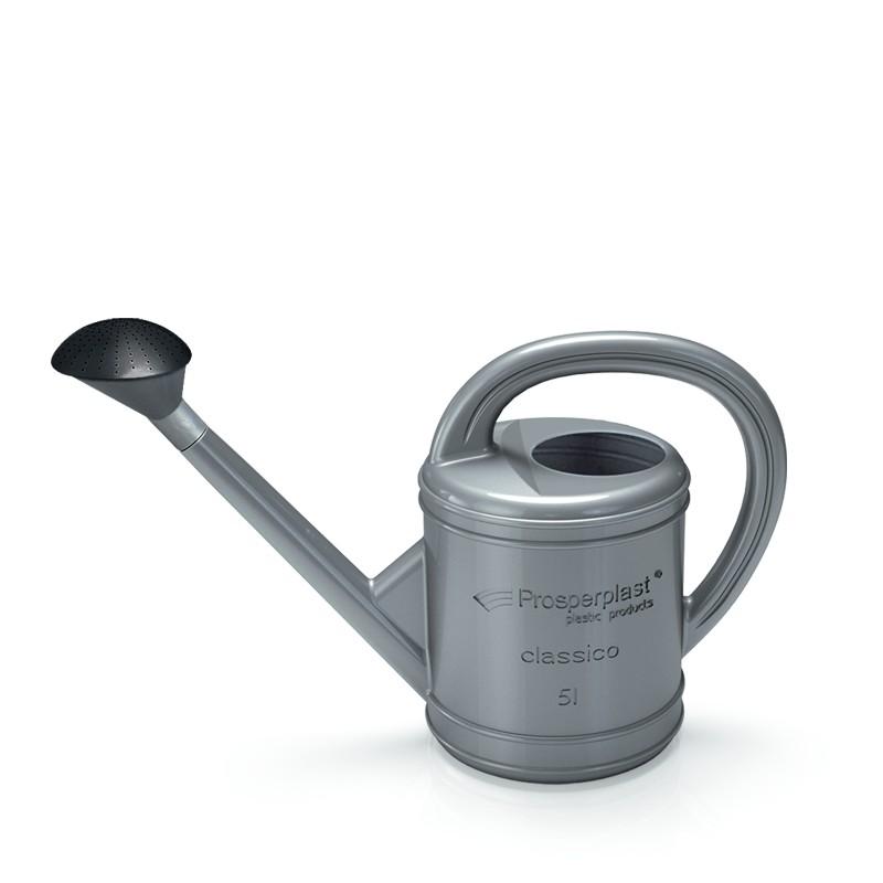 Plastic Watering Can 5L Classico - Silver - Kon 5L Plac