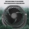 Double Head Car Fan 12V 24V Lighter Cooling Fan Double USB Output Oscillating Airflows for Truck RVs Dashboard Use