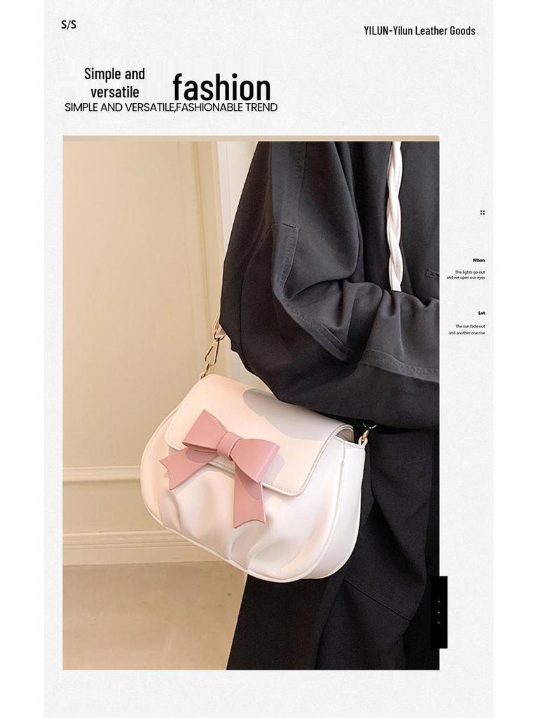 New Sweet Women's Versatile Cloud Bag: Crossbody, Shoulder, or Underarm - Stylish, Casual Summer Small Square Bag.