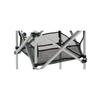 Foldable Ball Basket with Small Item Storage Net for Flat Ball Baskets, Black, BT0038-01