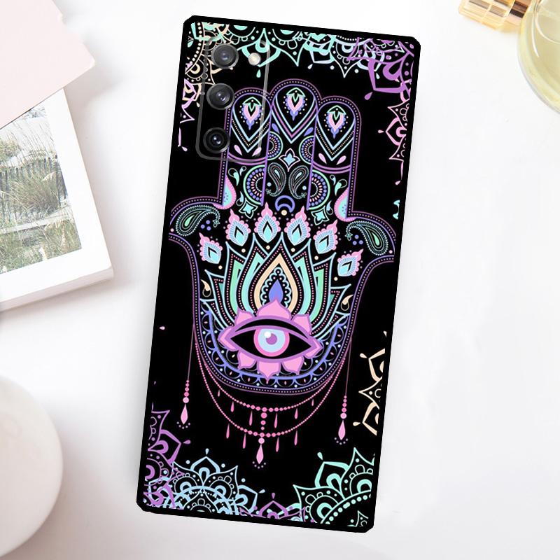 Hamsa Hand Of Fatima Art Phone Case For Samsung Galaxy S25 S24 S23 S26 Ultra S20 FE S21 FE S22 Plus S10 S25 FE Cover