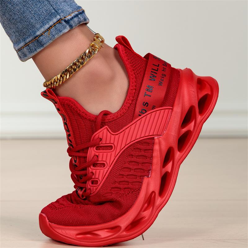 2025 Fashion Red Casual Sneakers Women Men Blade Shoes Big Size 45 Light Breathable Sports Shoes for Men Mesh Running Sneakers