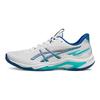 Asics Netburner Ballistic FF 4 White Blue Unisex Sneakers 1051A096-960