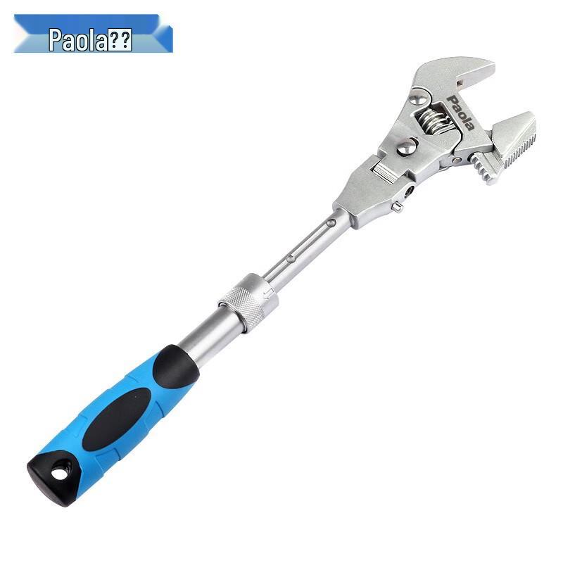 Paola 5-in-1 Retractable Folding Swivel Ratchet Adjustable Wrench 10 Inch