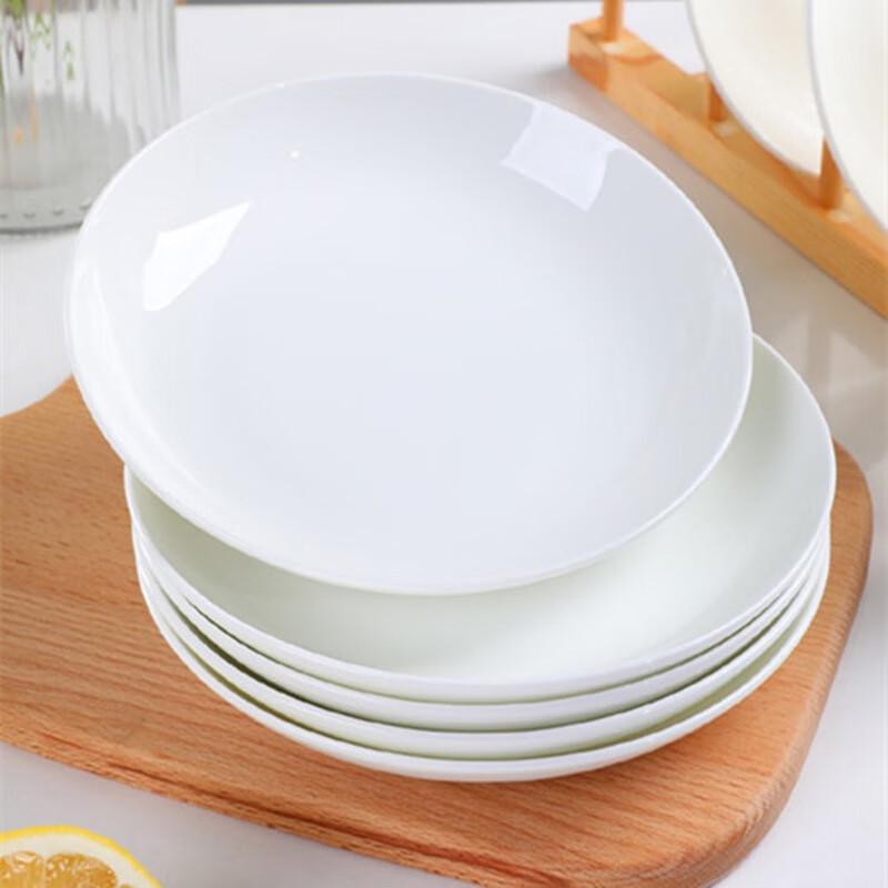 White Bone China Ceramic Dinner Plate Set