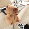 Car Tissue Boxes Capybara Plush Accessories Car Backseat Hanging Tissue Bag Box Plush Holder Cover Auto Toys Interior Decoration