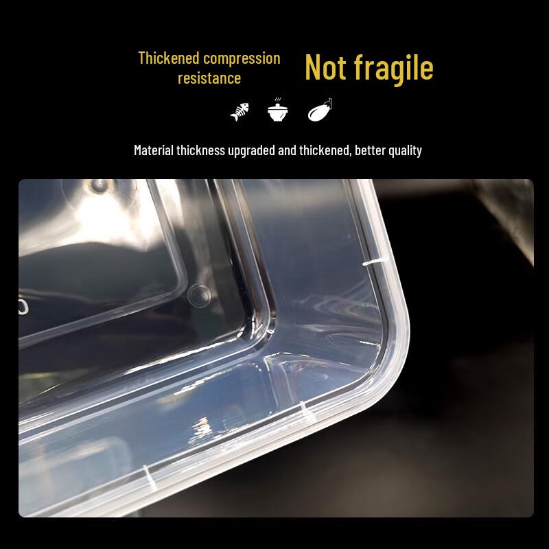 Disposable Rectangular Food Containers with Lids