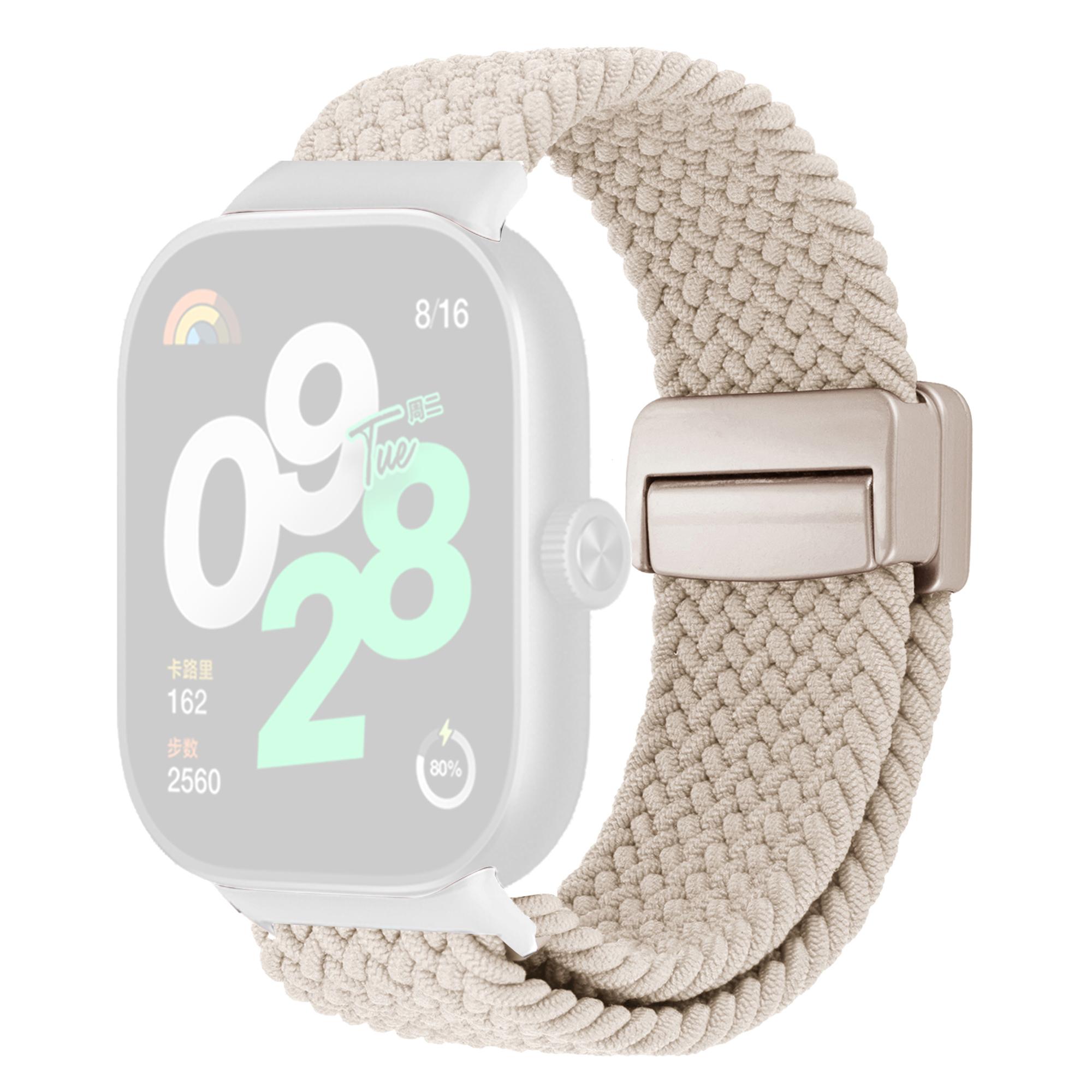 

Ремінець для Xiaomi Redmi Watch 5/4/Smart Band 9 Pro/8 Pro , Магнітна застібка Нейлонова петля Регульований ремінець Starlight