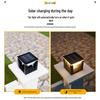 Waterproof Modern Solar Pillar Light for Outdoor Courtyard, Villa Gate, and Railing