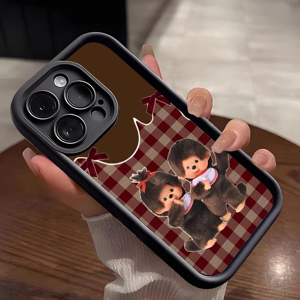 Cartoon M-Monchhichis Phone Case For IPhone 17 Pro Max 15 Pro 16 14 Plus 12 13 Mini 11 Pro Shockproof Soft Cover