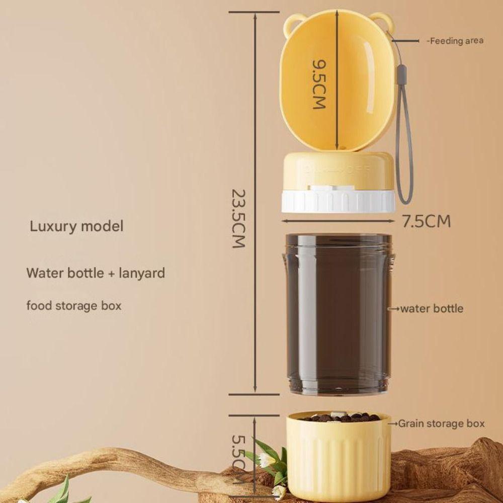 With Food Container Dog Outdoor Water Cup 2-in-1 Pet Feeder  for Pet Walking,Hiking,Travel