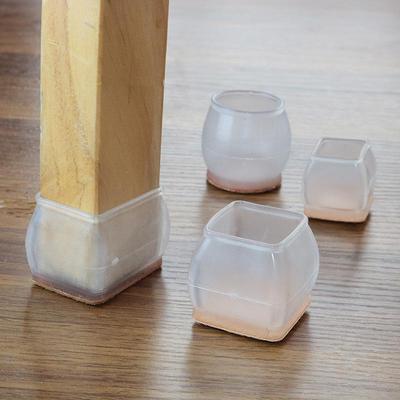 Non-slip Silent Chair Leg Covers: Thickened, Wear-Resistant Pads for Tables and Stools