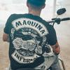 Top Motorcycle Streetwear Print T Shirt For Men Goth Grunge Man Tee Shirts Anime Clothing Quick-drying Chic Korean Style Loose