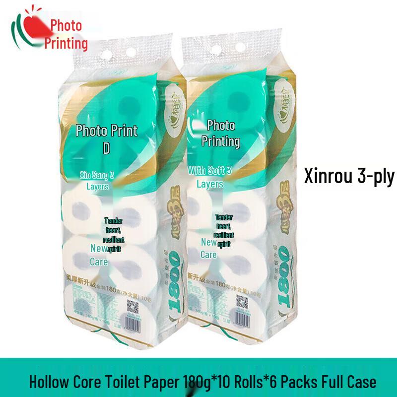 Xin Xiang Yin 3-Ply Soft Toilet Paper, 60 Rolls