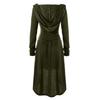 Medieval Renaissance Archer Hooded Lace Robe Pullover 