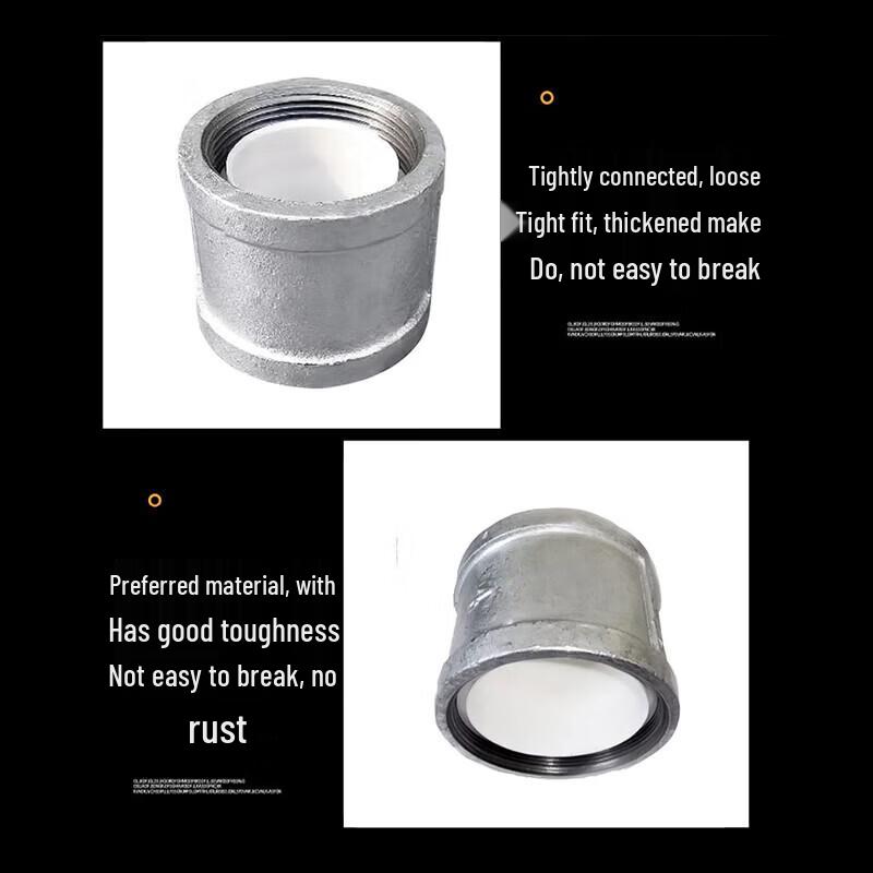DN50 Galvanized Carbon Steel Female Straight Connector