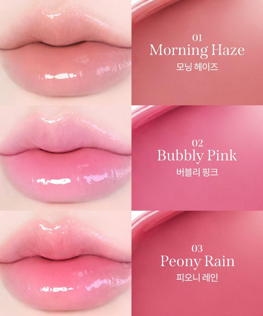 [2-Pack] Dew Stain Sheer Lip Gloss 13 Colors (+Free Lip Pencil)