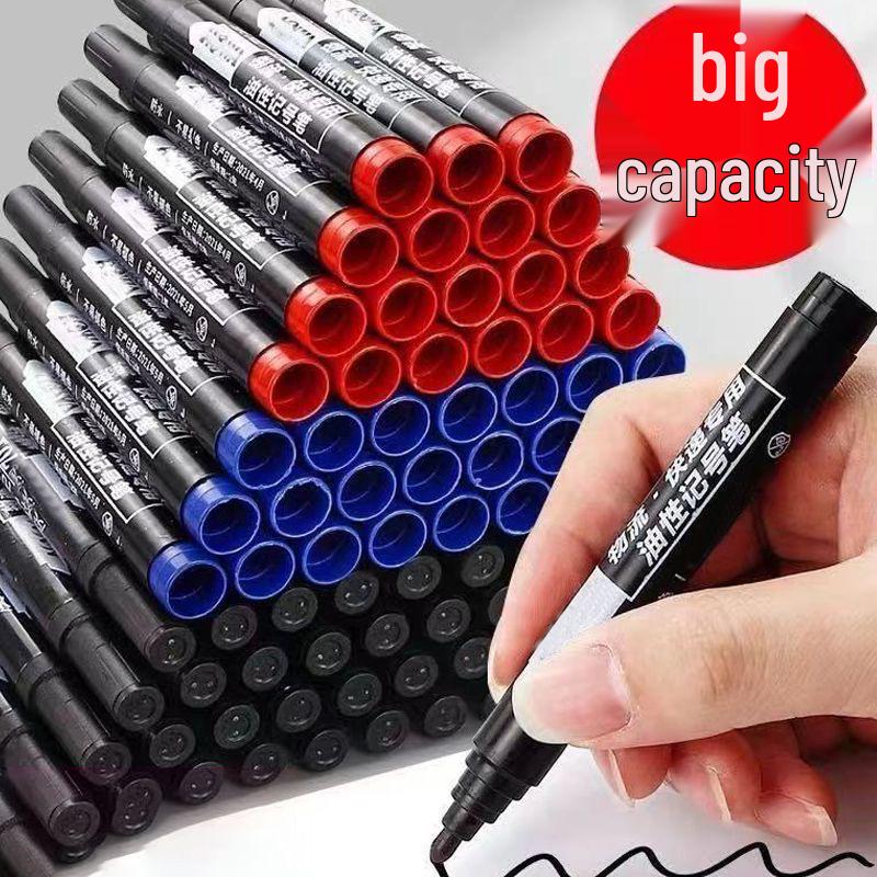 Black Broad Tip Quick-Drying Marker Pen for Express Logistics