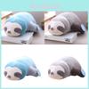 Adorable Sloth Plush Toy Pillow For Kids And Girls Short Plush And Pp Cotton Stuffed Blue And Grey