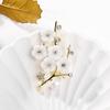 Shell Five Plum Blossom Brooch, Pearl Temperament Corsage, Versatile Clothing Pin