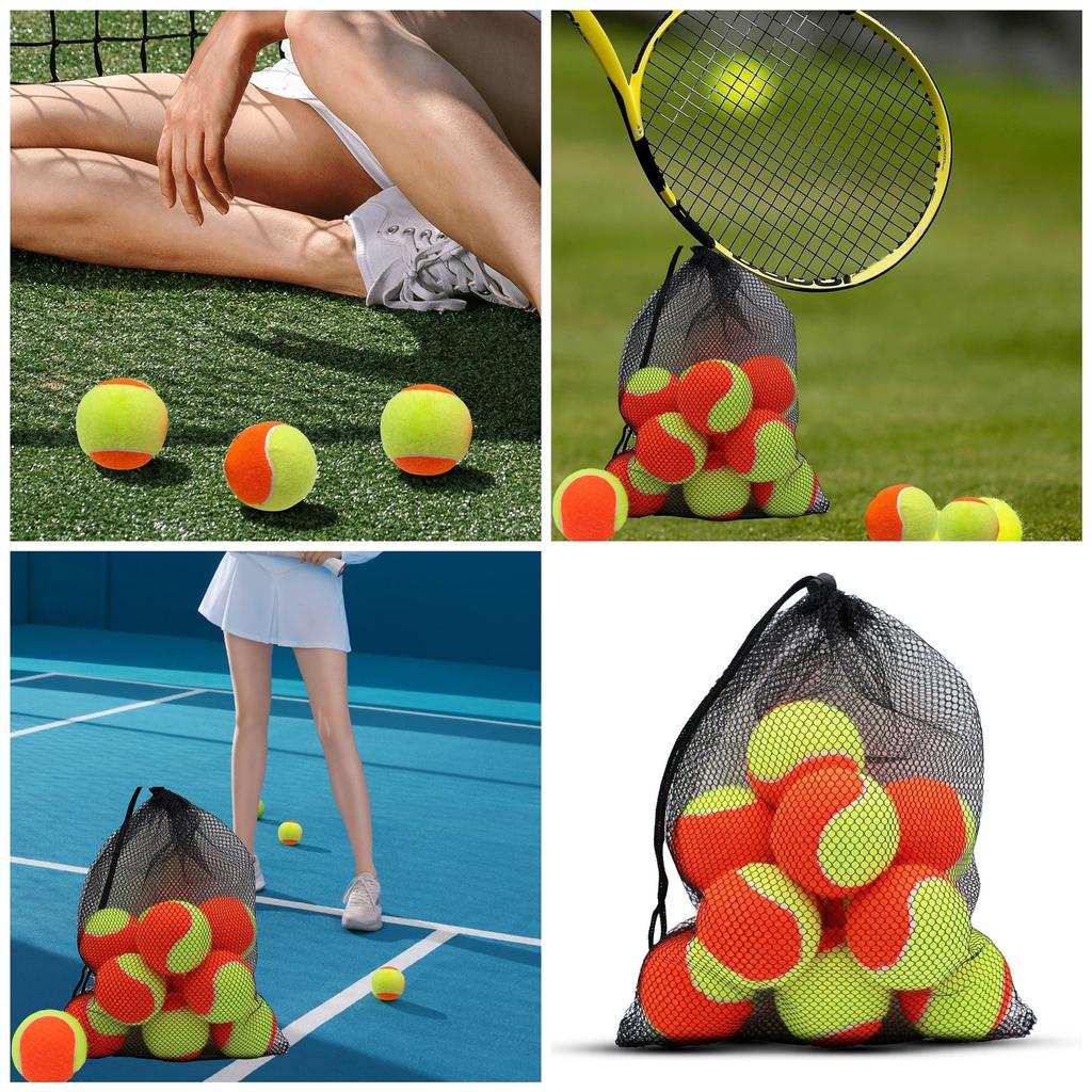 12pcs Elasticity Beaches Tennis Impacts Resistance Sport Rubber Tennis Soft Professional Tennis Paddleball Enduring
