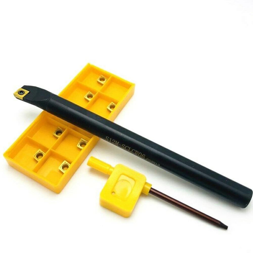 12mm S12M-SCLCR06 Wewnętrzny wytaczak tokarski Otwór tokarski + CCMT0602 Narzędzie węglikowe