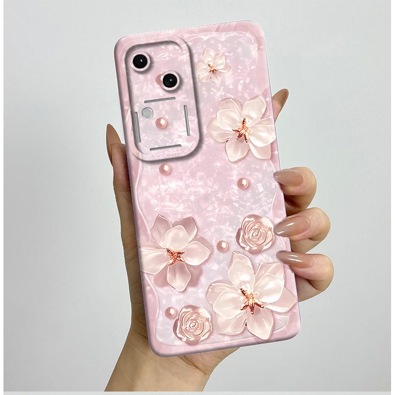 For Vivo V30 V2318 Casing Liquid Soft Silicone Aesthetic Luxury Cover Full Protective Shell For Vivo V 30 V30 Pro 5G Phone Case