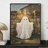 Halloween diamond painting kit cute ghost candle handmade diy painting home decoration painting