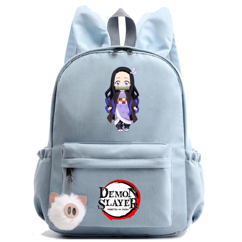 Anime Demon Slayer Backpack Teenager Girl Boy Backpack Schoolbag Back To School Bookbag Men Women Leisure Travel Bag Daily Bag