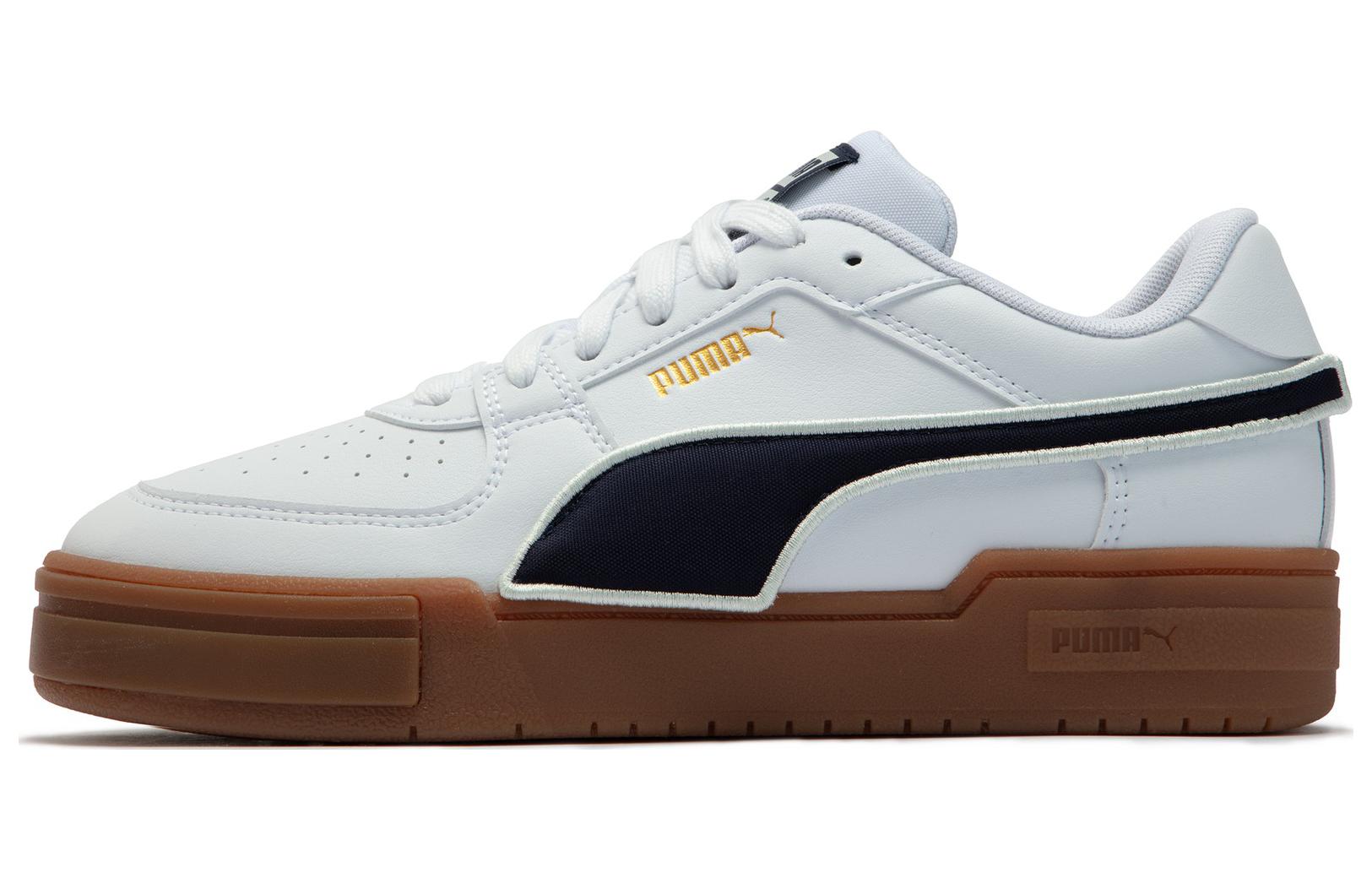 PUMA Ca Pro Низкие Повседневные Кеды для Скейтбординга Унисекс Белый Черный 383404-01 35.5