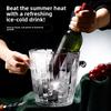 Large Capacity Glass Ice Bucket, Creative Red Wine and Beer Insulated Bucket, Household European Style Chilled Champagne Bucket