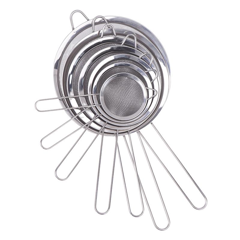 1 Stück Edelstahl Saft Sojamilch Sieb Sieb Ultrafeines Maschensieb Öl Sieb Fisch Knödel Hotpot Abtropflöffel Langer Griff