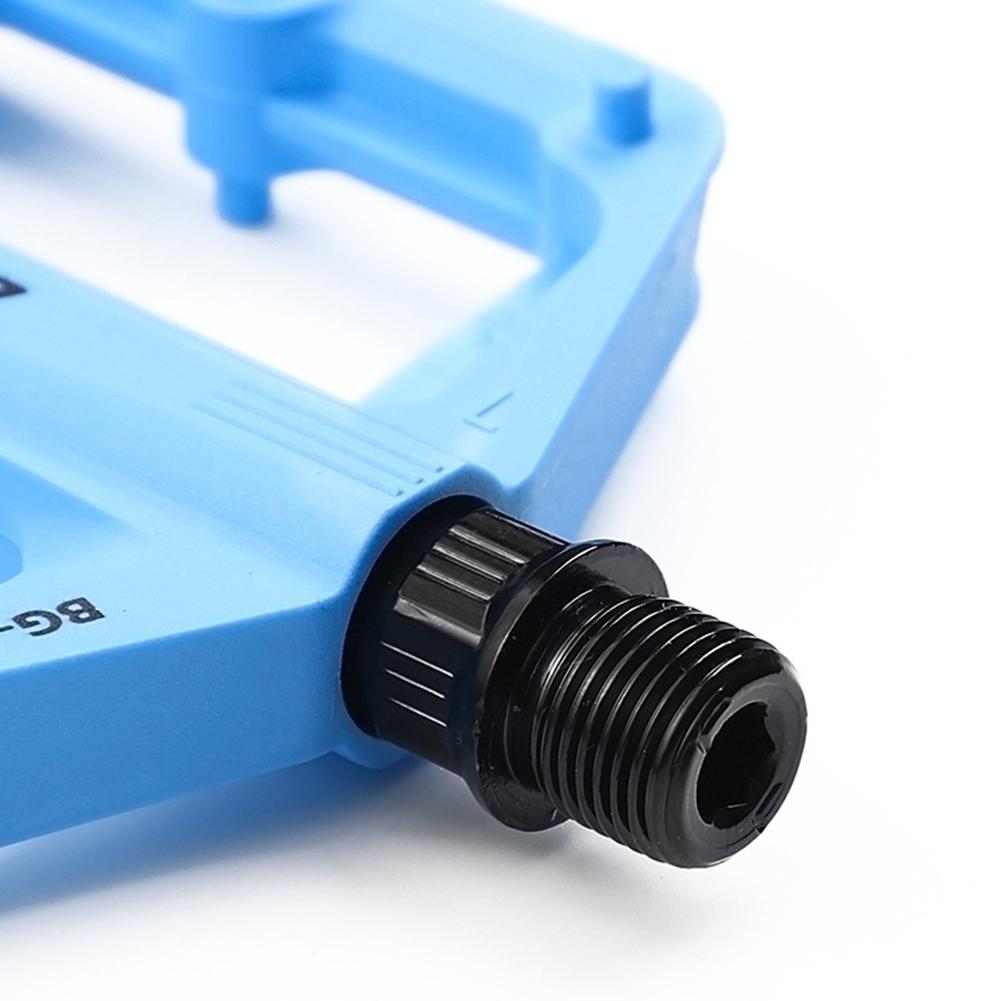 1/2Set Double DU Bearing Ultralight Bike Pedals with Reflector Mountain Bike Flat Pedals Bicycle Platform Pedal Bike Accessories