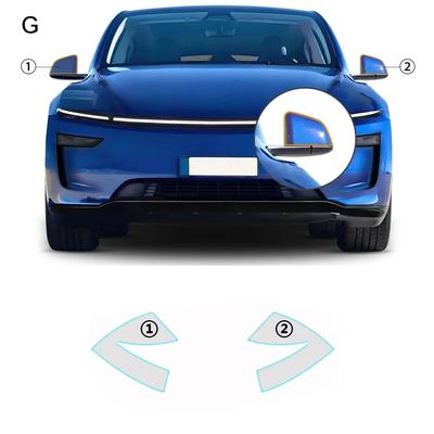 For Tesla Model Y Juniper Model Y 2025 2026 Car Headlight RearView B Pillars Door Handles TPU Paint Protection Film Pre-cut PPF