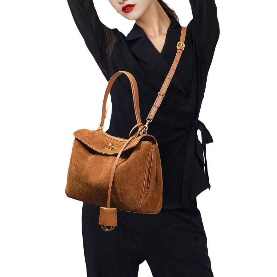 New Commuter Style Rodeobag Crossbody Leather Tote Bag Women's Bag Large Capacity Premium Underarm Bag