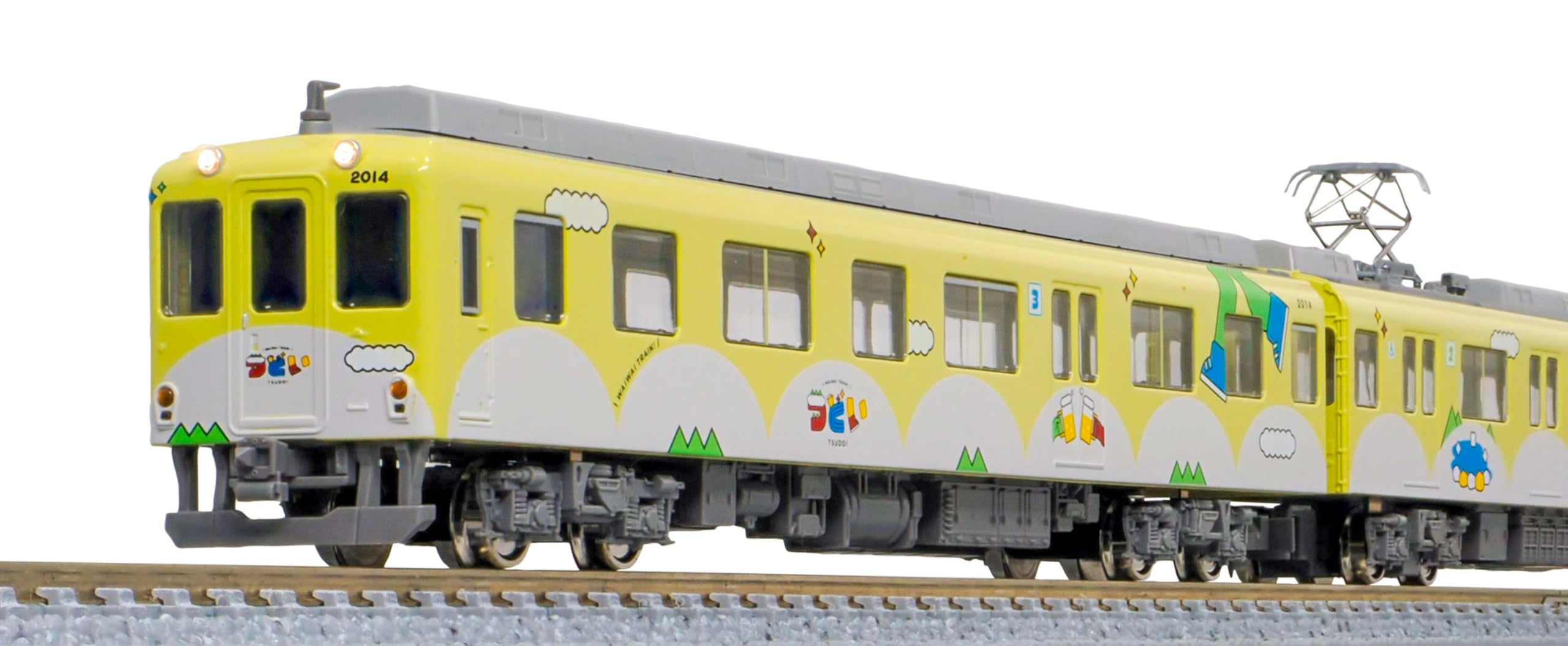 

Greenmax Набор туристических поездов серии Kintetsu 2013 с мотором, масштаб N, 50798 Цудои , Желто-зеленый, 3 вагона -
