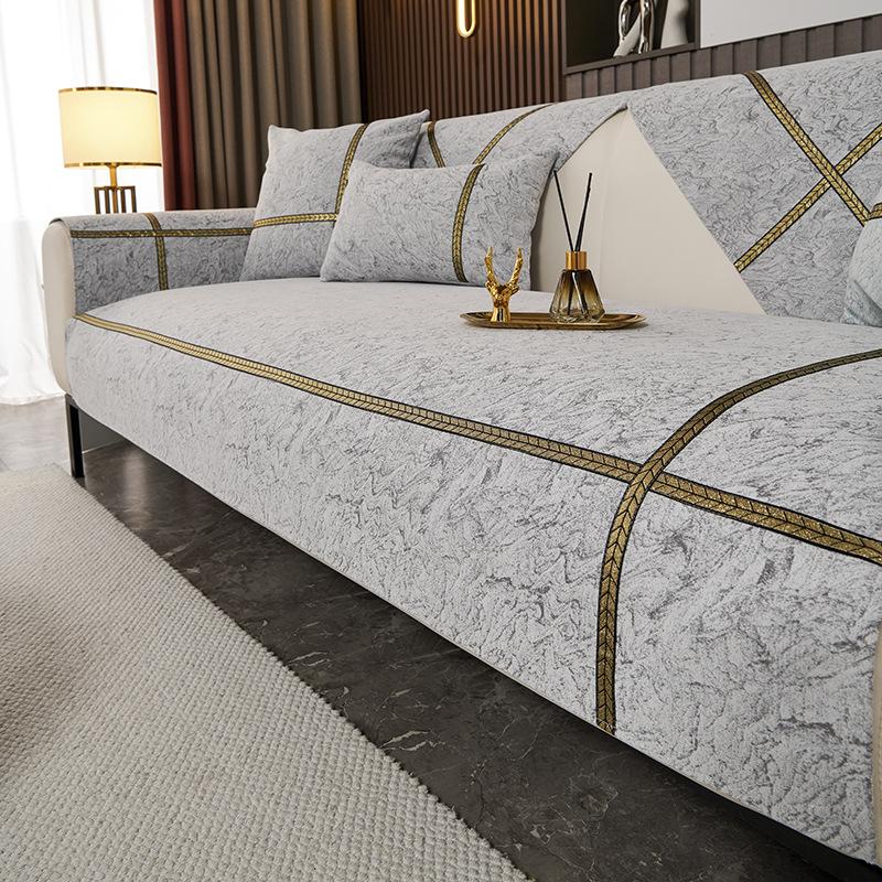 Nordic Flannel Sofa Covers for Living Room Anti-Slip Dustproof Sofa Covers Universal Bohemian Sofas Funda Sofa Cushion