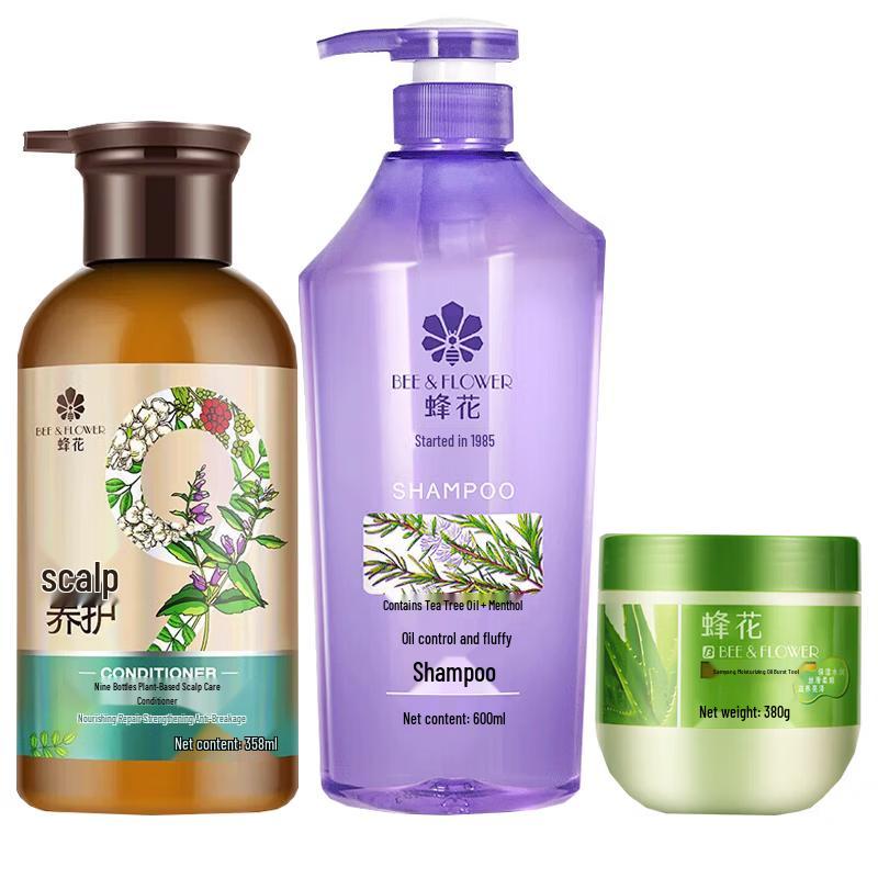 Bee Flower Plant Extract Hair & Scalp Care Set