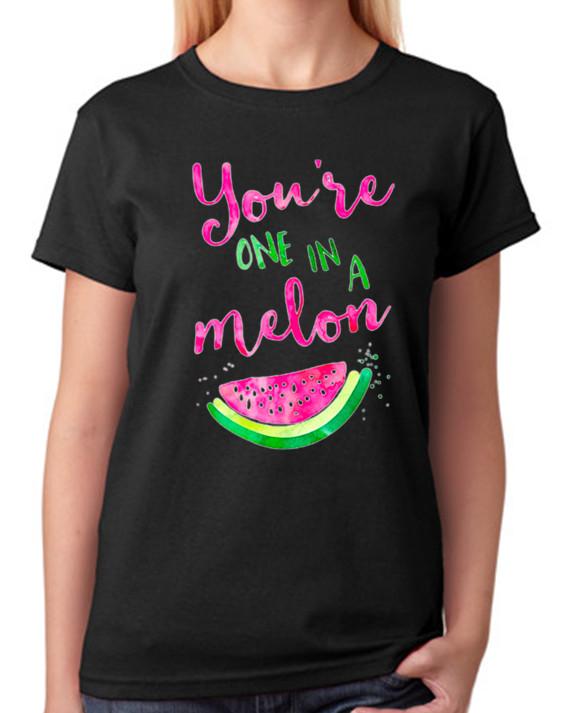 Watermelon Top You re One In A Melon Ladies T-Shirt XL