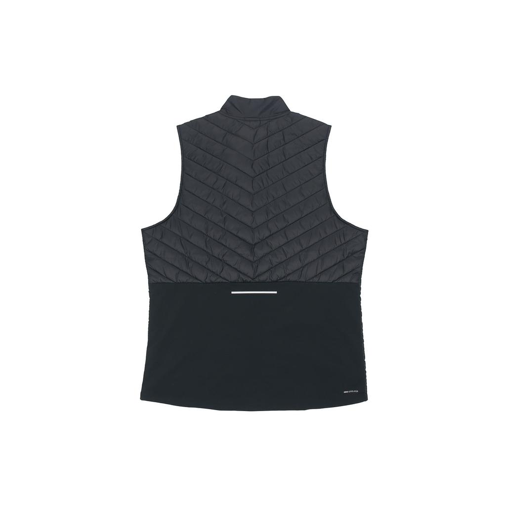 Nike Aerolayer Thermisch Abweisend Durchgehender Reißverschluss Schwarze Laufweste Herren CJ5478-010