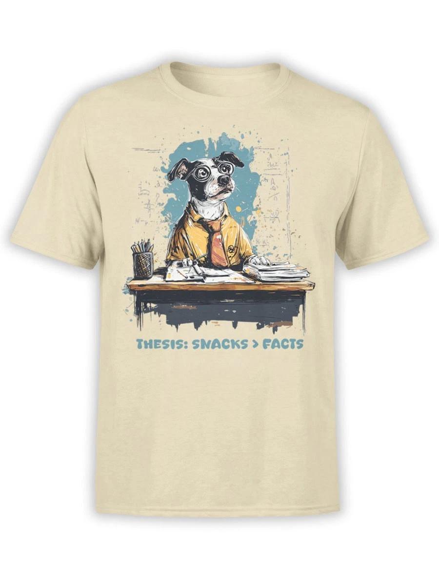 FANTUCCI Snack Thesis T-Shirt | Funny Dog Tee for Food Lovers | Unisex 3XL